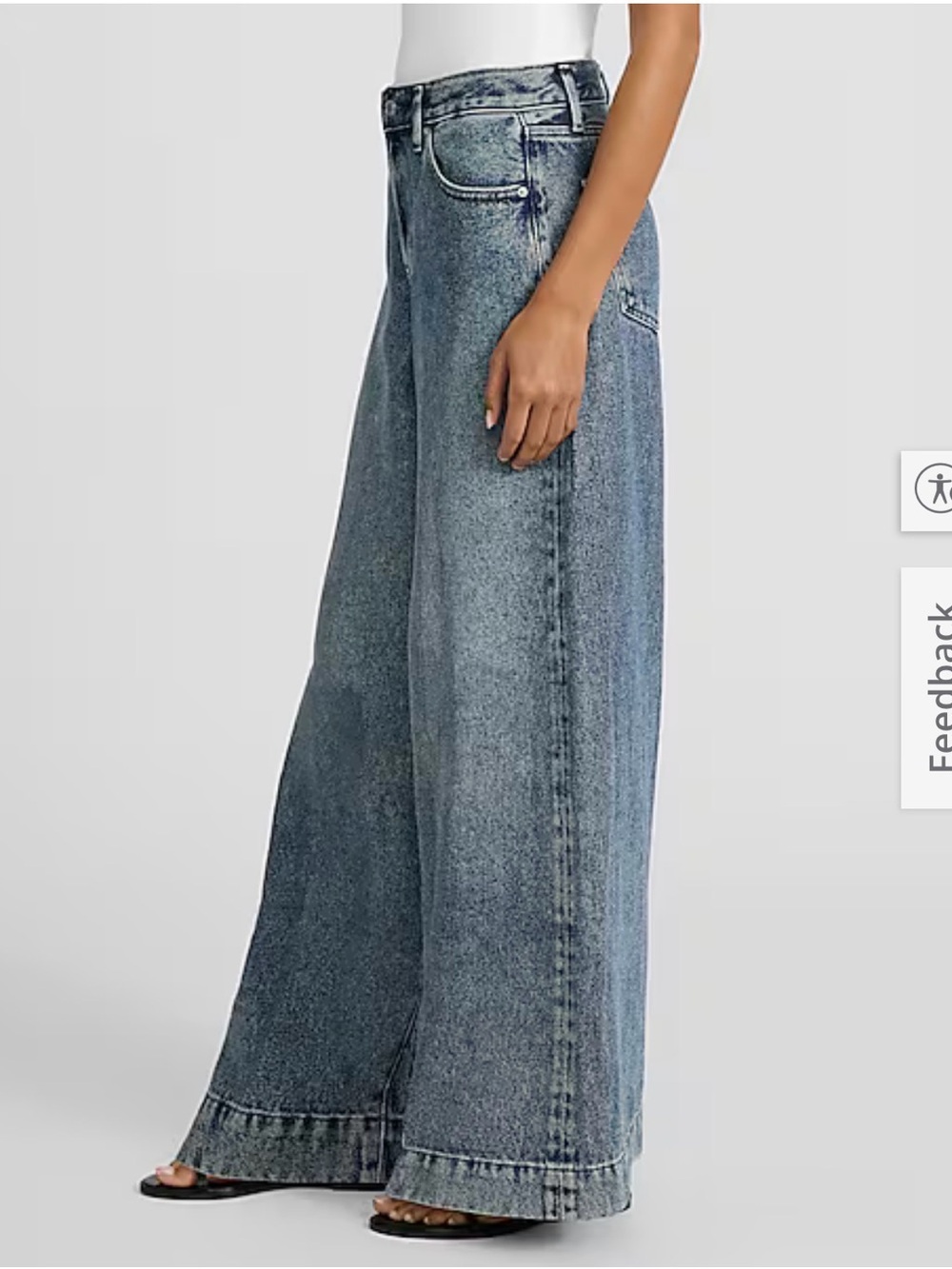 Express wide leg high rise jeans size 8S short NWT!!